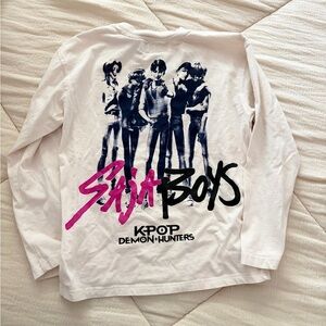 Zara Netflix KPOP Demon Hunters Long Sleeve Shirt - Saja Boys